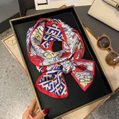 ALANA 12X144cm Korean mini syal scarf leher scarf tas neck scarf hair ribbon 23