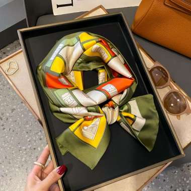 AUTUMN 12X144cm Korean mini syal scarf leher scarf tas neck scarf hair ribbon 25