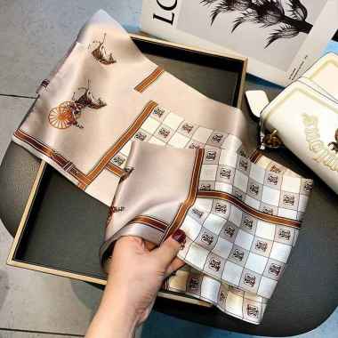 AUTUMN 12X144cm Korean mini syal scarf leher scarf tas neck scarf hair ribbon 212
