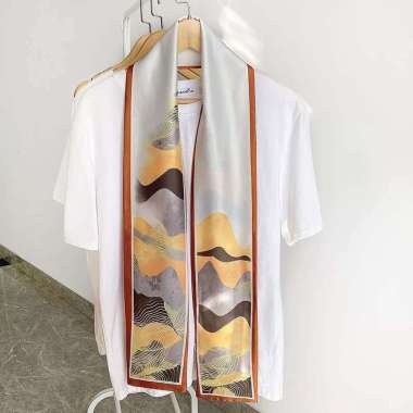 AUTUMN 12X144cm Korean mini syal scarf leher scarf tas neck scarf hair ribbon 214