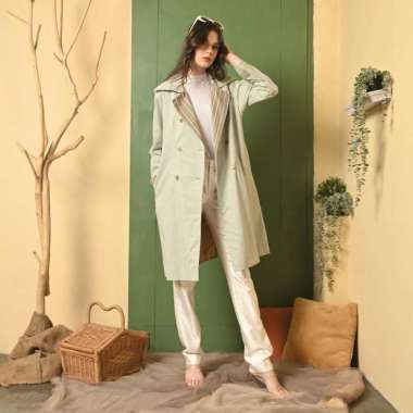 Baju Atasan wanita Lurik Areca Hijau