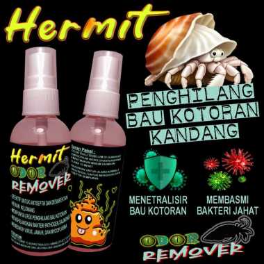 HERMIT ODOR REMOVER PET DISINFECTANT ANTISEPTIK KANDANG UMANG KUMANG POMPONGAN KEONG KEPITING PETAPA