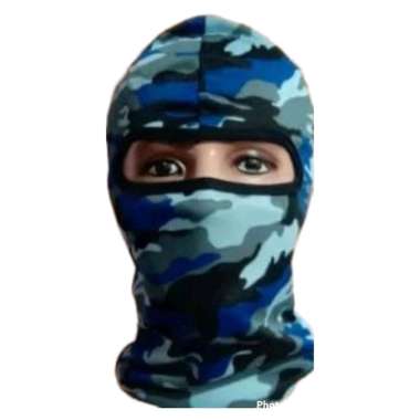 Buff Masker Ninja Full Face Balaclava Loreng Motor Ninja Hitam