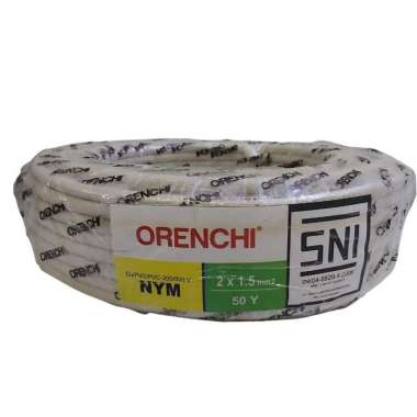 Kabel NYMHY Orenchi 2 x 0.75 SNI Kabel Listrik Serabut Tembaga 2x0.75