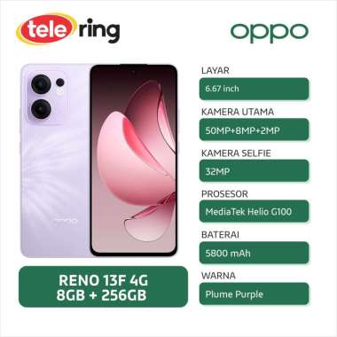 HP OPPO RENO 13F 4G 8/256GB PURPLE