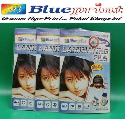 LAMINASI FOTO BLUEPRINT A4 GLOSSY / PLASTIK LAMINATING GLOSSY