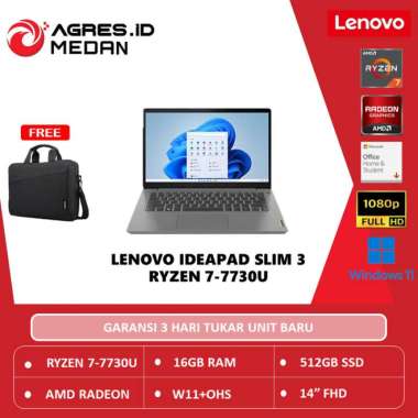 Lenovo IDEAPAD SLIM 3 RYZEN 7-7730 16GB 512GB w11 14" fhd ips