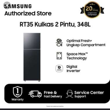 Samsung RT35 Kulkas Ungkep 2 Pintu RT35CG5420B1SE Compartment 348 L
