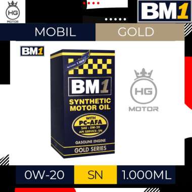OLI MOBIL GASOLINE BM1 GOLD SERIES 0W-20 SN (1L)