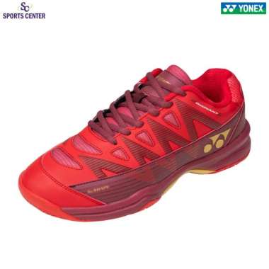 New Sepatu Badminton Yonex Dominant 5 Tomato Red / Dark Rubby 43