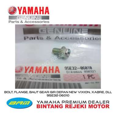 BOLT, FLANGE, BAUT GEAR GIR DEPAN NEW VIXION, XABRE, DLL 95E32-06010
