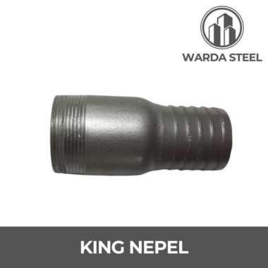 King Nepel 3/4" Galvanis - Nepel Selang Besi Nipple Hose Pipa 3/4 Inch