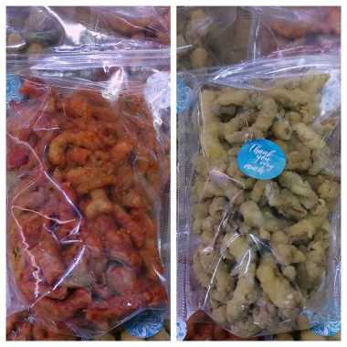 Snack Usus Ayam Krispy 200gr Pouch Kriuk Original Balado Original