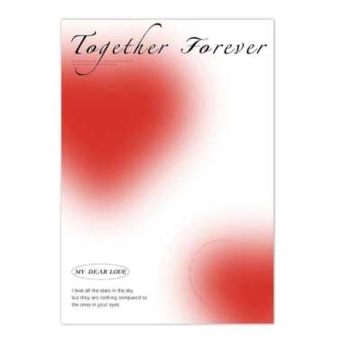 Kertas Buket Bunga Kertas Cellophane Edisi Together Forever U Make Myheart