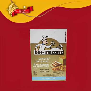 SAF-INSTANT Gold Instant Dry Yeast / Ragi Instan (4 x 11gr)