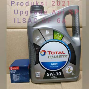 paket oli mesin mobil total 5w-30 4L + Filter Oli Suzuki