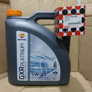 Paket Oli Repsol 5w-30 4L + Filter Oli Daihatsu #Promo