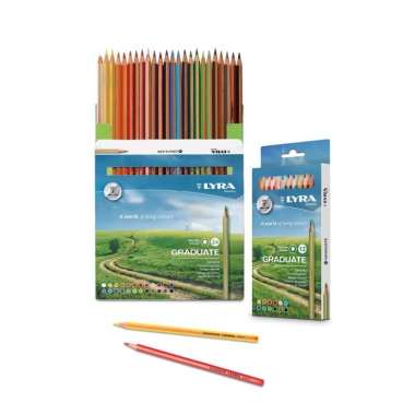 Lyra Pensil Warna Graduate Permanent Pencil Color / Pensil Warna Lengkap 12/24 Warna 24 Warna