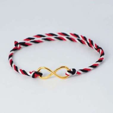 Gelang Emas Bahagia - Gelang Couple Infinity Gold Bracelet - Toko Emas Gadjah - Tali Tridatu, 6 K Ta
