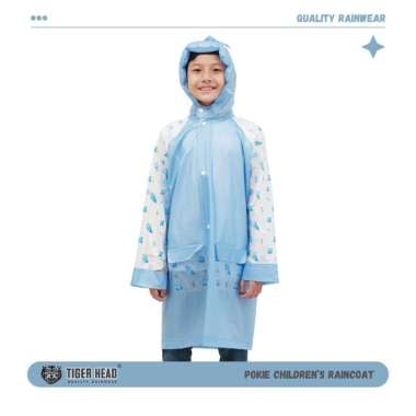 Tiger Head Jas Hujan Anak Coat Pokie 68382