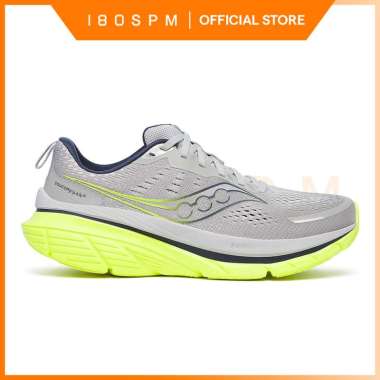 SAUCONY - Men's Guide 18 - Cloud / Citron | Sepatu Lari Pria 46.5