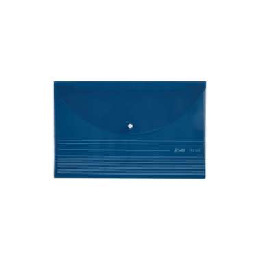 Bantex File Bag / Map Kancing Transparan Tahan Air Ukuran Folio BF3100 Transparent