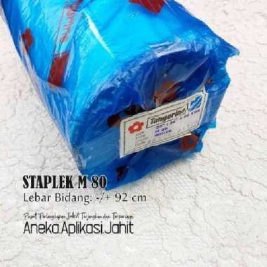 1 GULUNG KAIN KERAS KERAH LEM M80 / STAPLEK M 80 / STAFLEK KAIN KERAS
