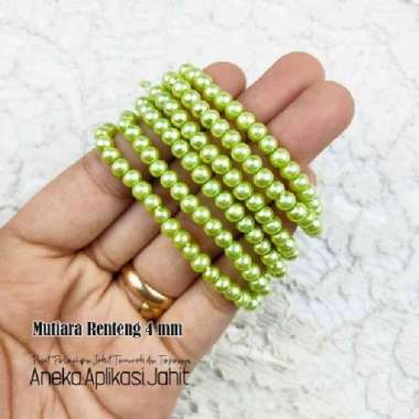 [3/3] MUTIARA BERAT 4 MM / MUTIARA RENTENG 4 MM PINK