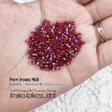 50 GRAM PAYET JEPANG MGB MAROON KRISTAL GRADASI 558 558-BAMBU