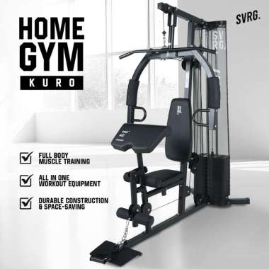 Kuro Home Gym - SVRG - Equipment Gym Machine - Strength Training - Gym Multifungsi - Alat Olahraga G
