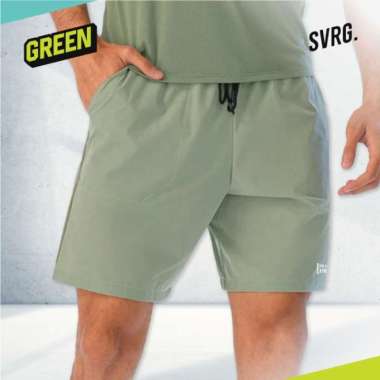 Ajax Short Pants for Men - Celana Pendek Olahraga Gym, Fitness, Basket L Green