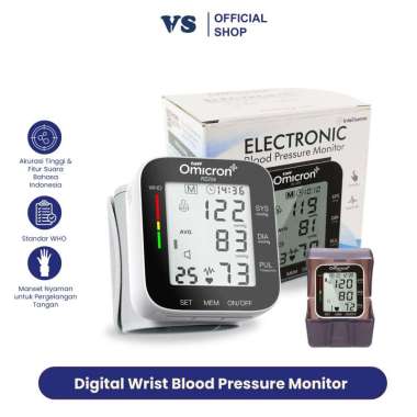 TaffOmicron Tensimeter Digital Pergelangan Tangan Bahasa Indonesia - RZ-204