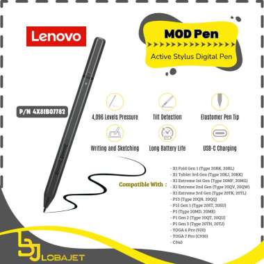 LENOVO MOD Pen - Active Stylus Digital Pen for Lenovo Thinkpad X1 Fold Gen 1 - 4X81B07782