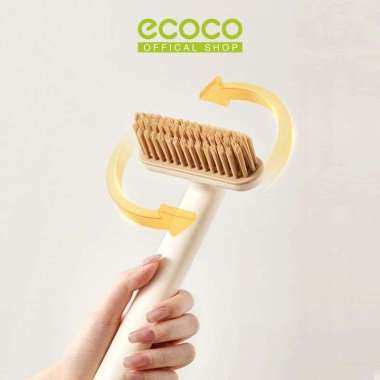 ECOCO Multifunctional Gap Brush White - Sikat Kloset 360 derajat Kamar Mandi Bathroom Brush Silicon 
