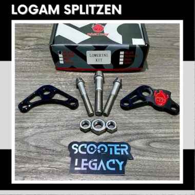 NEW Lowering Kit Shock Adjuster RACE BOY Vespa Sprint Primavera S LX LXV BLACK