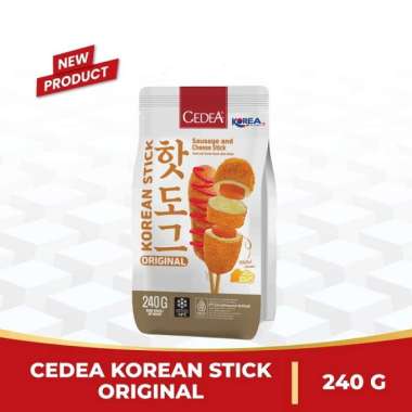 KOREAN STICK ORIGINAL CEDEA 240GR ISI 3 PCS SAUSAGE CHEESE STIK HALAL