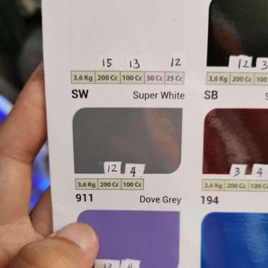 Avian 200cc Cat Kayu dan Besi Berbagai Warna Ready Bandung 200cc 911 Dove Grey