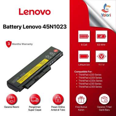 Baterai Laptop Lenovo ThinkPad X220 X220i X220s, x230 x230i