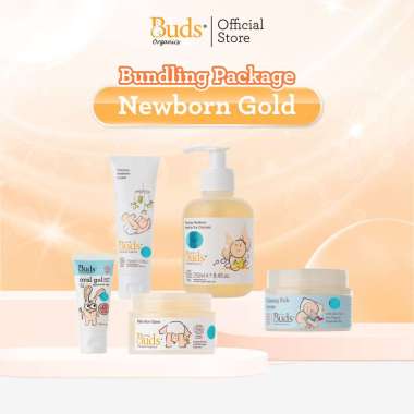 Buds Organics for Newborn - Paket Perawatan Sabun Pasta Gigi Ruam Popok Pantat dan Skincare Bayi dan