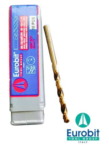 Mata Bor Besi dan Plastik Eurobit seri 155 ukuran 1-13 mm HSS-CO 6 x 93 mm