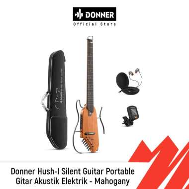 [BUNDLE] Donner Hush I Silent Guitar Mahogany + Blackstar FLY 3 Acoustic 3W Guitar Amplifier