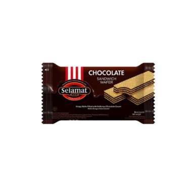 Selamat wafer double chocolate / chocolate 45 gram coklat