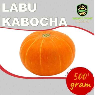Buah Labu Kabocha Orange / Labu Jepang Kuning / Labu Jepun 500 gram