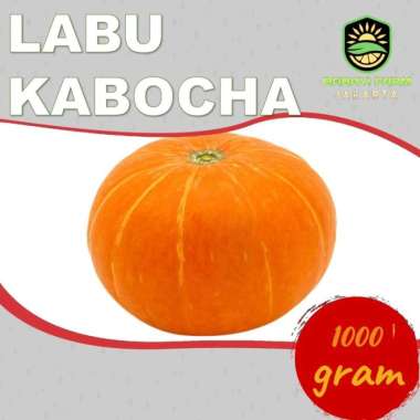 Buah Labu Kabocha Orange / Labu Jepang Kuning / Labu Jepun 1 Kilogram