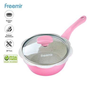 Freemir Panci 20 CM Renda Paduan Alumunium Dengan Tutup / Panci Susu