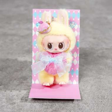 POP MART THE MONSTERS LABUBU LETS CHECKMATE YELLOW KEYCHAIN 100% ORIGINAL