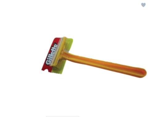 GILLETTE RAZOR GOAL II YELLOW SINGLE PCS