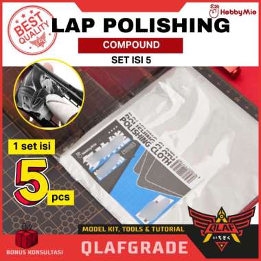 Lap Polishing SET Hobby mio - polishing cloth compound poles halus