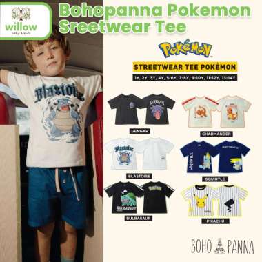 Kaos Anak - Bohopanna Pokemon Sreetwear Tee 5-6Y Blastoise