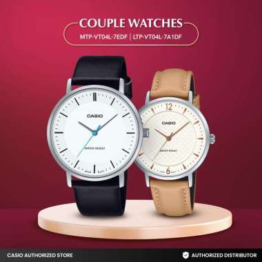 Jam tangan Couple Casio Analog MTP-VT04L-7EDFxLTP-VT04L-7A1DF